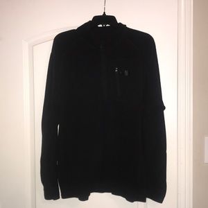 Black The North Face zip up sweater